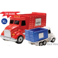 Roll Off Truck Specialty Money Bank - Red